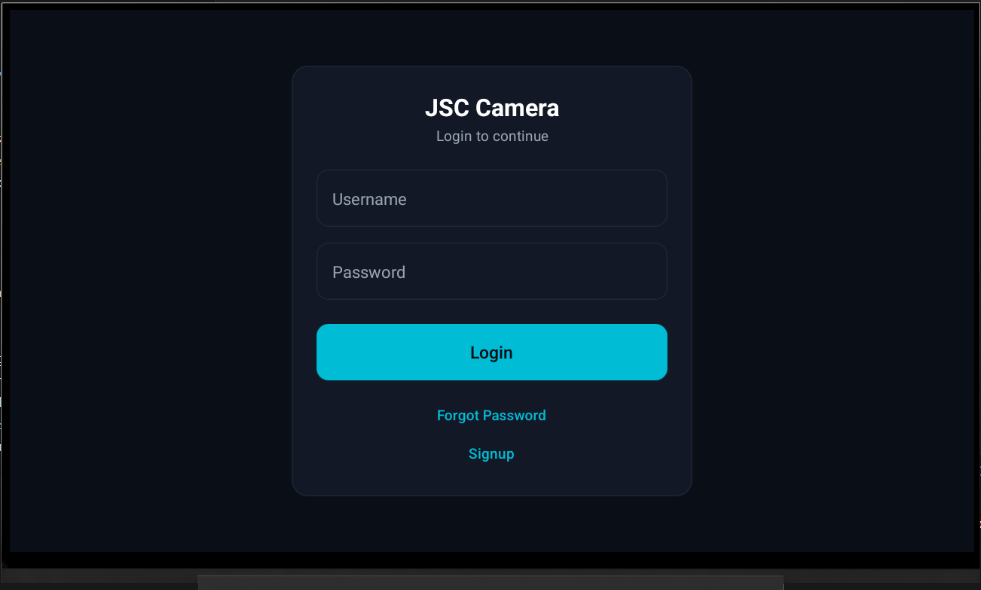 JSC Camera Android TV screen 1