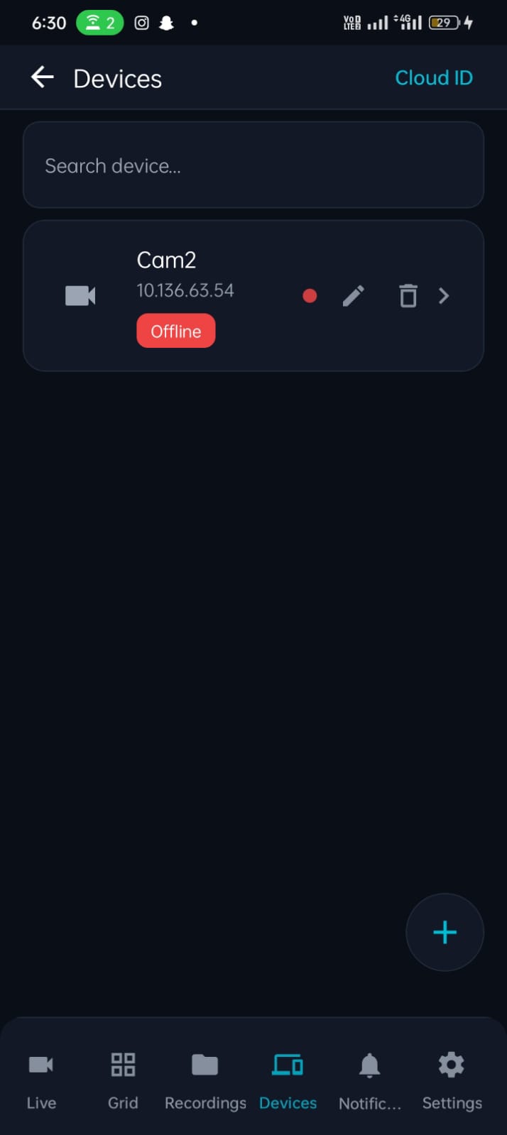 JSC Camera Android application screen 4