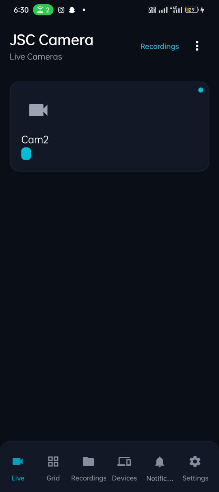 JSC Camera Android application screen 6