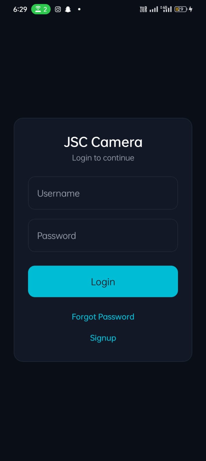 JSC Camera Android application screen 8